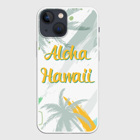 Чехол для iPhone 13 mini с принтом Aloha Hawaii в Белгороде,  |  | aloha | summer | sun | travel | гавайи | лето | путешествия