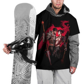 Накидка на куртку 3D с принтом Dragon Age. Морриган и Хоук в Белгороде, 100% полиэстер |  | Тематика изображения на принте: hawke | morrigan | rpg | рпг | фентези