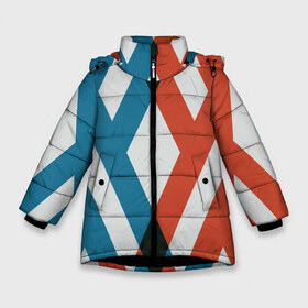 Зимняя куртка для девочек 3D с принтом DARLING IN THE FRANXX в Белгороде, ткань верха — 100% полиэстер; подклад — 100% полиэстер, утеплитель — 100% полиэстер. | длина ниже бедра, удлиненная спинка, воротник стойка и отстегивающийся капюшон. Есть боковые карманы с листочкой на кнопках, утяжки по низу изделия и внутренний карман на молнии. 

Предусмотрены светоотражающий принт на спинке, радужный светоотражающий элемент на пуллере молнии и на резинке для утяжки. | anime | darling in the franxx | heroes | manga | аниме | герои | дарлинг | манга