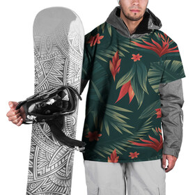 Накидка на куртку 3D с принтом Тропики в Белгороде, 100% полиэстер |  | Тематика изображения на принте: вектор | джунгли | дизайн | зеленый | красиво | красный | лес | лето | папоротник | тропики | тропические листья