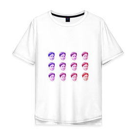 Мужская футболка хлопок Oversize с принтом Kappa Twitch в Белгороде, 100% хлопок | свободный крой, круглый ворот, “спинка” длиннее передней части | kappa | memes | twitch.tv | каппа | красный | мемы | синий