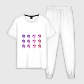 Мужская пижама хлопок с принтом Kappa Twitch в Белгороде, 100% хлопок | брюки и футболка прямого кроя, без карманов, на брюках мягкая резинка на поясе и по низу штанин
 | kappa | memes | twitch.tv | каппа | красный | мемы | синий