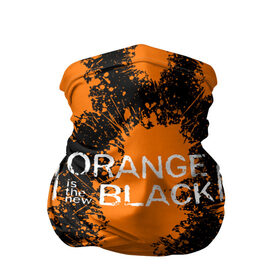 Бандана-труба 3D с принтом ORANGE IS THE NEW BLACK в Белгороде, 100% полиэстер, ткань с особыми свойствами — Activecool | плотность 150‒180 г/м2; хорошо тянется, но сохраняет форму | orange is the new black