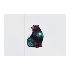 Магнитный плакат 3Х2 с принтом Дух природы в Белгороде, Полимерный материал с магнитным слоем | 6 деталей размером 9*9 см | bear | pooh | win dooh | winnie | винни | дикий | зверь | медведь | пух | символ