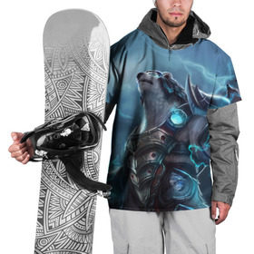 Накидка на куртку 3D с принтом Северный король в Белгороде, 100% полиэстер |  | bear | pooh | win dooh | winnie | арктика | винни | дикий | зверь | медведь | пух | север | символ | снег