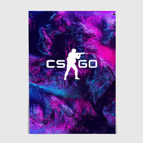 Постер с принтом CS GO HYPER BEAST LANDSCAPE в Белгороде, 100% бумага
 | бумага, плотность 150 мг. Матовая, но за счет высокого коэффициента гладкости имеет небольшой блеск и дает на свету блики, но в отличии от глянцевой бумаги не покрыта лаком | Тематика изображения на принте: action | astralis | awp | counter strike | cs go | cs go global offensive | cybersport | game | gamer | hyper beast | shooter | skin | team liquid | киберспорт | оружие | скины