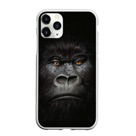 Чехол для iPhone 11 Pro Max матовый с принтом Горилла 3D в Белгороде, Силикон |  | горилла | животные | обезьянка