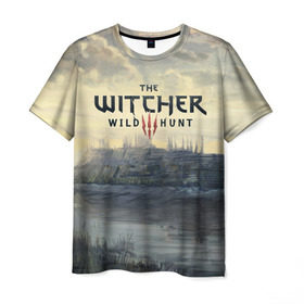 Мужская футболка 3D с принтом The Witcher 3: Wild Hunt в Белгороде, 100% полиэфир | прямой крой, круглый вырез горловины, длина до линии бедер | wild hunt | witcher | арбалет | ведьмак 3 | геральт | дикая | магия | охота | сказка | сфера | фэнтези | цири