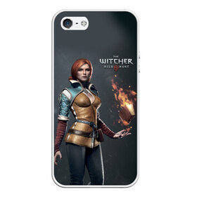 Чехол для iPhone 5/5S матовый с принтом The Witcher 3 в Белгороде, Силикон | Область печати: задняя сторона чехла, без боковых панелей | wild hunt | witcher | арбалет | ведьмак 3 | геральт | дикая | магия | охота | сказка | сфера | фэнтези | цири