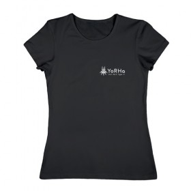 Женская футболка хлопок с принтом Yorha Unit 9 Type S shirt в Белгороде, 100% хлопок | прямой крой, круглый вырез горловины, длина до линии бедер, слегка спущенное плечо | nier_automata