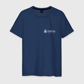 Мужская футболка хлопок с принтом Yorha Unit 9 Type S shirt в Белгороде, 100% хлопок | прямой крой, круглый вырез горловины, длина до линии бедер, слегка спущенное плечо. | Тематика изображения на принте: nier_automata