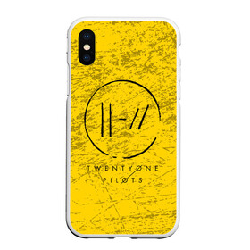 Чехол для iPhone XS Max матовый с принтом TWENTY ONE PILOTS TOP в Белгороде, Силикон | Область печати: задняя сторона чехла, без боковых панелей | 21 pilots | 21p | music | rock | top | trench | twenty one pilots | группа | музыка | рок