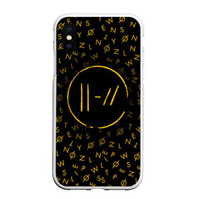 Чехол для iPhone XS Max матовый с принтом TWENTY ONE PILOTS TOP в Белгороде, Силикон | Область печати: задняя сторона чехла, без боковых панелей | 21 pilots | 21p | music | rock | top | trench | twenty one pilots | группа | музыка | рок