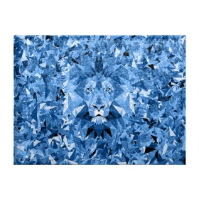 Обложка для студенческого билета с принтом Сине-бело-голубой лев в Белгороде, натуральная кожа | Размер: 11*8 см; Печать на всей внешней стороне | Тематика изображения на принте: fczp | spb | zenit | белый | геометрия | зенит | питер | санкт петербург | синий | спб | треугольники