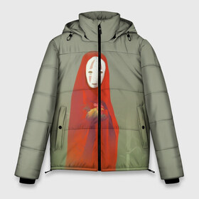 Мужская зимняя куртка 3D с принтом Унесенные призраками в Белгороде, верх — 100% полиэстер; подкладка — 100% полиэстер; утеплитель — 100% полиэстер | длина ниже бедра, свободный силуэт Оверсайз. Есть воротник-стойка, отстегивающийся капюшон и ветрозащитная планка. 

Боковые карманы с листочкой на кнопках и внутренний карман на молнии. | spirited away | аниме | безликий | унесённые призраками | хаяо миядзаки
