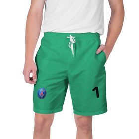 Мужские шорты 3D с принтом Буффон в Белгороде,  полиэстер 100% | прямой крой, два кармана без застежек по бокам. Мягкая трикотажная резинка на поясе, внутри которой широкие завязки. Длина чуть выше колен | buffon | neymar | psg | неймар | псж | футбол