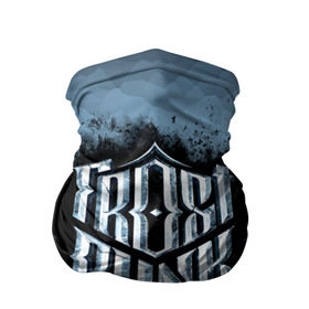 Бандана-труба 3D с принтом Frostpunk Logo в Белгороде, 100% полиэстер, ткань с особыми свойствами — Activecool | плотность 150‒180 г/м2; хорошо тянется, но сохраняет форму | Тематика изображения на принте: frost punk | frostpunk | фрост панк | фростпанк