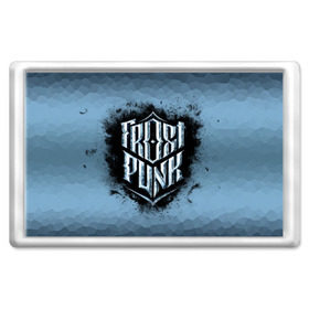 Магнит 45*70 с принтом Frostpunk Logo в Белгороде, Пластик | Размер: 78*52 мм; Размер печати: 70*45 | Тематика изображения на принте: frost punk | frostpunk | фрост панк | фростпанк