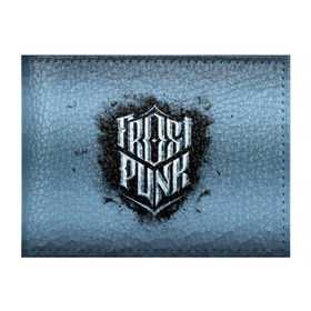 Обложка для студенческого билета с принтом Frostpunk Logo в Белгороде, натуральная кожа | Размер: 11*8 см; Печать на всей внешней стороне | Тематика изображения на принте: frost punk | frostpunk | фрост панк | фростпанк