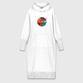 Платье удлиненное хлопок с принтом Nasa Space в Белгороде,  |  | америка | астронавт | звезды | космонавт | космос | логотип | наса | сша