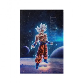 Обложка для паспорта матовая кожа с принтом Dragon Ball в Белгороде, натуральная матовая кожа | размер 19,3 х 13,7 см; прозрачные пластиковые крепления | anime | dragon ball | аниме | гоку | драгон бол | дракона жемчуг