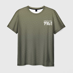 Мужская футболка 3D с принтом #Нашкосмос 1961 в Белгороде, 100% полиэфир | прямой крой, круглый вырез горловины, длина до линии бедер | армия | гагарин | градиент | защитная | зеленая | космос | ссср | хаки