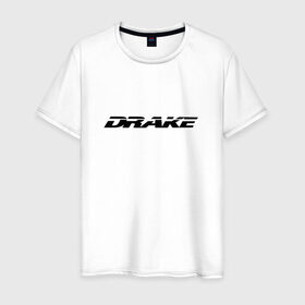 Мужская футболка хлопок с принтом Drake в Белгороде, 100% хлопок | прямой крой, круглый вырез горловины, длина до линии бедер, слегка спущенное плечо. | drake | hotlinebling | more life | ovo | sixgod | дрейк