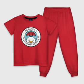 Детская пижама хлопок с принтом Mr Raindrop в Белгороде, 100% хлопок |  брюки и футболка прямого кроя, без карманов, на брюках мягкая резинка на поясе и по низу штанин
 | anime | gin tama | gintama | аниме | гинтама