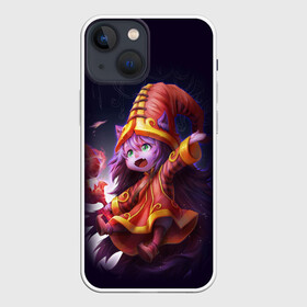 Чехол для iPhone 13 mini с принтом Lulu (League of Legends) в Белгороде,  |  | league | legends | lol | зверь | клык | легенд | лига | маг | монстр | сказка | фентези | шляпа