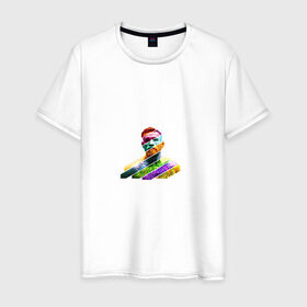 Мужская футболка хлопок с принтом Conor McGregor в Белгороде, 100% хлопок | прямой крой, круглый вырез горловины, длина до линии бедер, слегка спущенное плечо. | Тематика изображения на принте: 