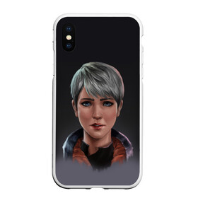 Чехол для iPhone XS Max матовый с принтом Kara fan art в Белгороде, Силикон | Область печати: задняя сторона чехла, без боковых панелей | 2038 | become | connor | dbh | detroit | gamer | human | kara | андроид | девиант | детройт | кара | квест | коннор | маркус