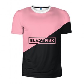 Мужская футболка 3D спортивная с принтом Black Pink в Белгороде, 100% полиэстер с улучшенными характеристиками | приталенный силуэт, круглая горловина, широкие плечи, сужается к линии бедра | black pink | blackpink | square two | square up | дженни ким | лалиса манобан