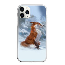 Чехол для iPhone 11 Pro матовый с принтом Гордый лис в Белгороде, Силикон |  | белый | зима | лес | лис | лиса | мех | оранжевый | охотник | природа | снег | хитрый