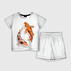 Детский костюм с шортами 3D с принтом Приношу удачу в Белгороде,  |  | вода | золотые | рыбы | счастье | удача