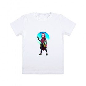 Детская футболка хлопок с принтом Fortnite. Drift в Белгороде, 100% хлопок | круглый вырез горловины, полуприлегающий силуэт, длина до линии бедер | 