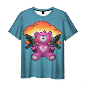 Мужская футболка 3D с принтом Fortnite Bear в Белгороде, 100% полиэфир | прямой крой, круглый вырез горловины, длина до линии бедер | Тематика изображения на принте: battle | bear | epic | fortnite | games | royale | save | soldier | teddy | teddybear | world | битва | королевская | медведь | мишка | солдат | фортнайт