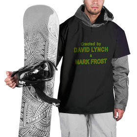 Накидка на куртку 3D с принтом Created by Lynch & Frost в Белгороде, 100% полиэстер |  | Тематика изображения на принте: david lynch | mark frost | twin peaks | твин пикс