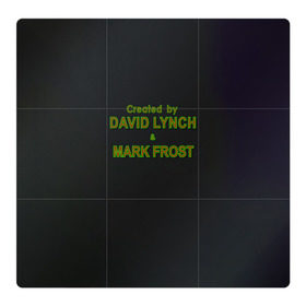 Магнитный плакат 3Х3 с принтом Created by Lynch & Frost в Белгороде, Полимерный материал с магнитным слоем | 9 деталей размером 9*9 см | Тематика изображения на принте: david lynch | mark frost | twin peaks | твин пикс