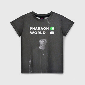 Детская футболка 3D с принтом PharaON в Белгороде, 100% гипоаллергенный полиэфир | прямой крой, круглый вырез горловины, длина до линии бедер, чуть спущенное плечо, ткань немного тянется | deaddynasty | pharaoh | phuneral | фараон