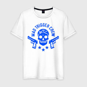 Мужская футболка хлопок с принтом Hypnosis Mic Mad Trigger Crew в Белгороде, 100% хлопок | прямой крой, круглый вырез горловины, длина до линии бедер, слегка спущенное плечо. | 