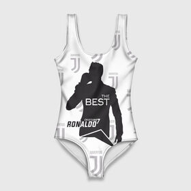 Купальник-боди 3D с принтом Ronaldo the best в Белгороде, 82% полиэстер, 18% эластан | Круглая горловина, круглый вырез на спине | 7 | cristiano | juventus | ronaldo | криштиану | роналду | ювентус