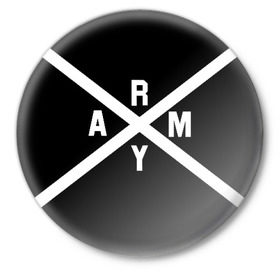 Значок с принтом BTS ARMY в Белгороде,  металл | круглая форма, металлическая застежка в виде булавки | bts | bts army | j hope | jimin | jin | jungkook | k pop | rap monster | rapmon | suga | v | бтс | корея
