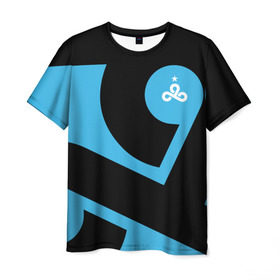 Мужская футболка 3D с принтом cs:go - Cloud9 The Form (2018/2019) в Белгороде, 100% полиэфир | прямой крой, круглый вырез горловины, длина до линии бедер | Тематика изображения на принте: 0x000000123 | cloud9 | csgo | клауд9 | ксго
