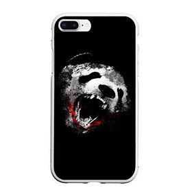 Чехол для iPhone 7Plus/8 Plus матовый с принтом The Real Panda в Белгороде, Силикон | Область печати: задняя сторона чехла, без боковых панелей | bear | panda | pandas | медведь | панда