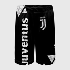 Детские спортивные шорты 3D с принтом Juventus Black and White в Белгороде,  100% полиэстер
 | пояс оформлен широкой мягкой резинкой, ткань тянется
 | club | football | juventus | белый | италия | клуб | форма | черный | ювентус