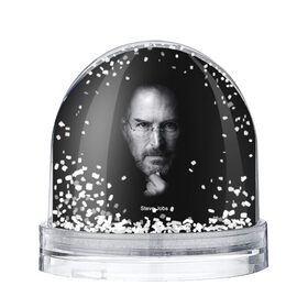 Снежный шар с принтом Steve Jobs в Белгороде, Пластик | Изображение внутри шара печатается на глянцевой фотобумаге с двух сторон | iphone | steve jobs | стив джобс | эппл