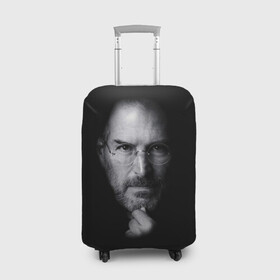Чехол для чемодана 3D с принтом Steve Jobs в Белгороде, 86% полиэфир, 14% спандекс | двустороннее нанесение принта, прорези для ручек и колес | iphone | steve jobs | стив джобс | эппл