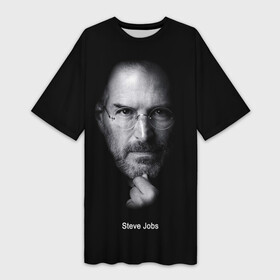 Платье-футболка 3D с принтом Steve Jobs в Белгороде,  |  | iphone | steve jobs | стив джобс | эппл