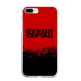 Чехол для iPhone 7Plus/8 Plus матовый с принтом RED DEAD REDEMPTION 2 в Белгороде, Силикон | Область печати: задняя сторона чехла, без боковых панелей | gamer | gun | logo | play | player | rdr2 | red dead redemption 2 | rockstar | western | вестерн | ковбои | компьютерные игры 2019 | криминал | лого | рокстар