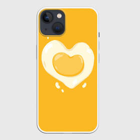 Чехол для iPhone 13 с принтом Яичница Сердечко в Белгороде,  |  | eggs | food | heart | love | white | yellow | белок | всмятку | еда | желток | любовь | сердечко | сердце | яичница | яйца